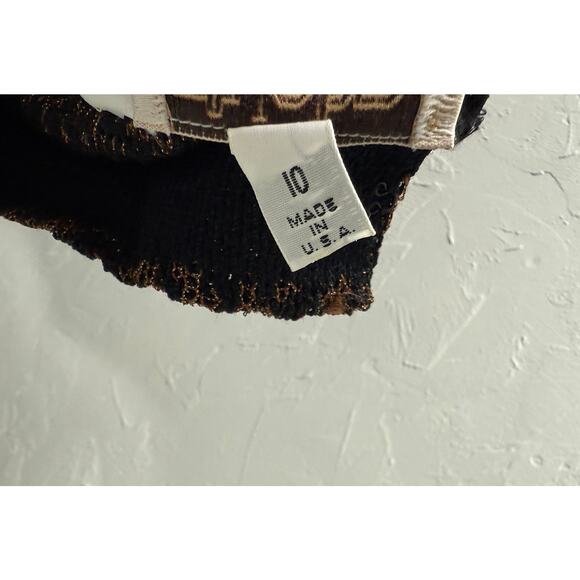 Vintage St. John Women's Dress 10 Shift Sequin Designer Wool Blend Shimmer S23 - Picture 8 of 8